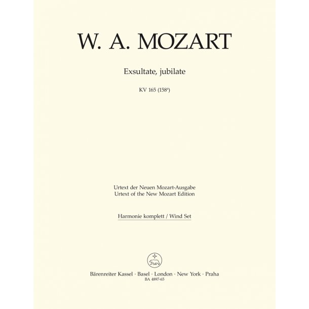 Exsultate, jubilate - Mozart, Wolfgang Amadeus