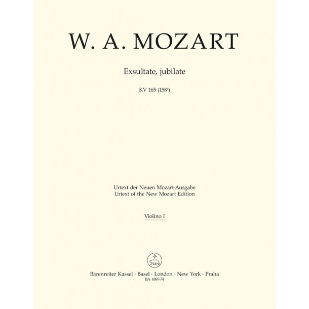 Exsultate, jubilate - Mozart, Wolfgang Amadeus