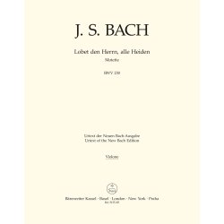 Lobet den Herrn, alle Heiden - Bach, Johann Sebastian