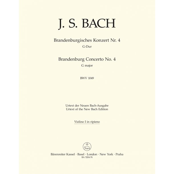 Brandenburg Concerto - Bach, Johann Sebastian