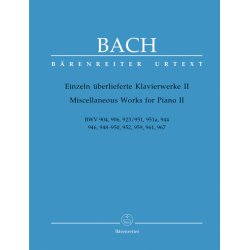 Miscellaneous Works for Piano - Bach, Johann Sebastian