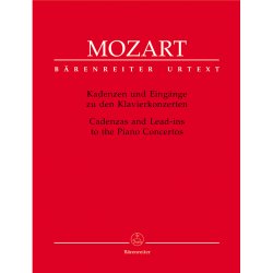 Cadenzas and Lead-ins to the Piano Concertos - Mozart, Wolfgang Amadeus