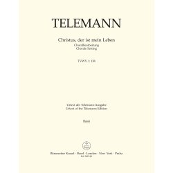 Christus, der ist mein Leben - Telemann, Georg Philipp