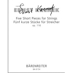 Five Short Pieces - Krenek, Ernst