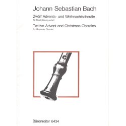 Twelve Advent and Christmas Chorales - Bach, Johann Sebastian