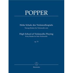 High School of Violoncello Playing - Popper, David