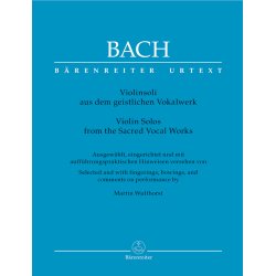 Violin Solos from the Sacred Vocal Works - Bach, Johann Sebastian