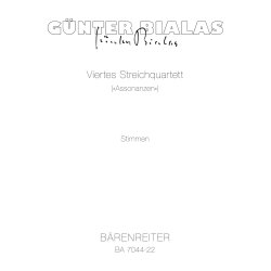 Viertes Streichquartett - Bialas, G&uuml;nter