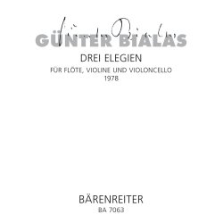 Drei Elegien - Bialas, G&uuml;nter