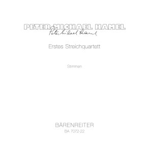 Erstes Streichquartett - Hamel, Peter Michael