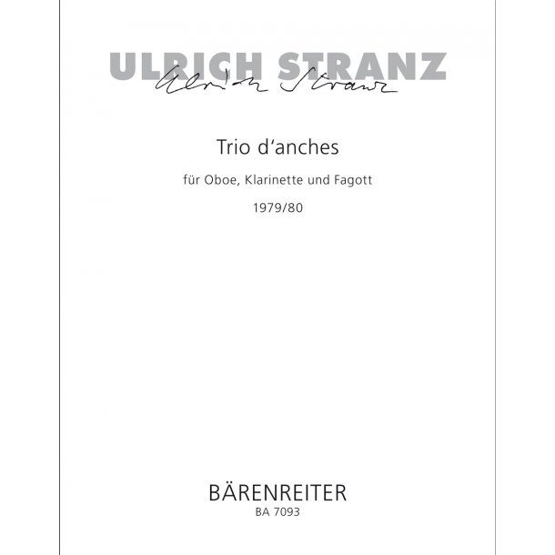 Trio d'anches - Stranz, Ulrich