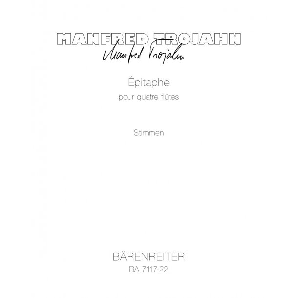 Epitaphe - Trojahn, Manfred