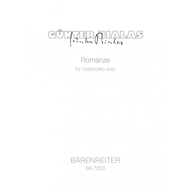 Romanze - Bialas, G&uuml;nter