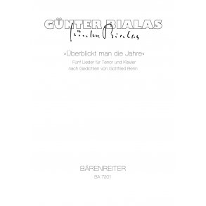 Überblickt man die Jahre. - Bialas, Günter