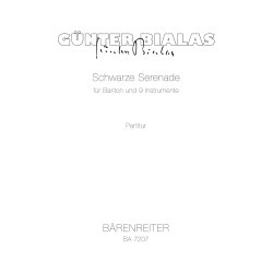 Schwarze Serenade - Bialas, G&uuml;nter