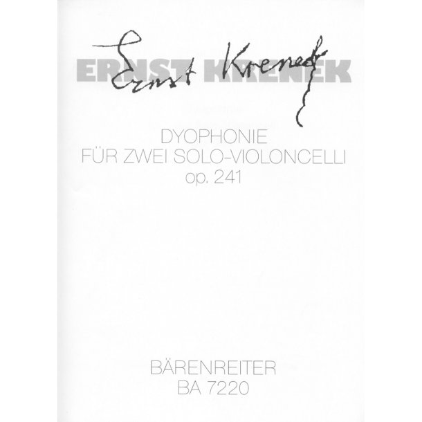 Dyophonie - Krenek, Ernst