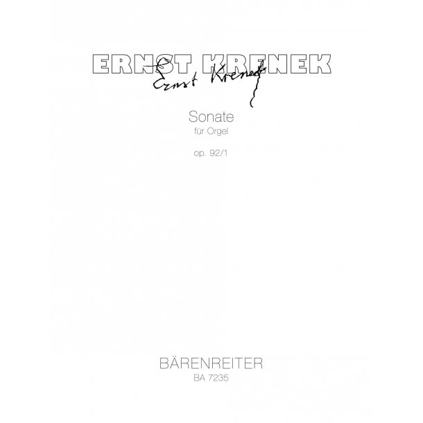 Sonata - Krenek, Ernst
