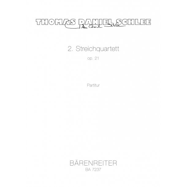 String Quartet - Schlee, Thomas Daniel