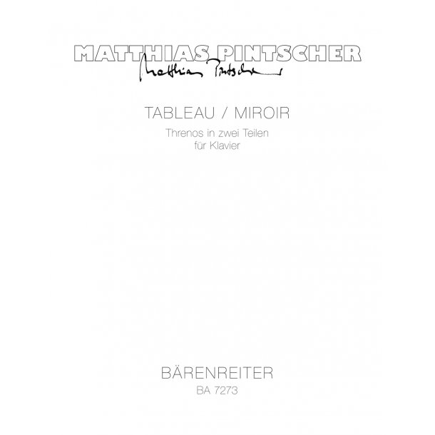Tableau / Miroir - Pintscher, Matthias
