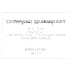 B-A-C-H "Hommage &agrave; ...." - Szathm&aacute;ry, Zsigmond