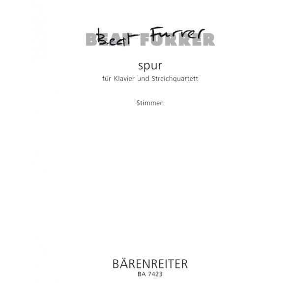 spur - Furrer, Beat