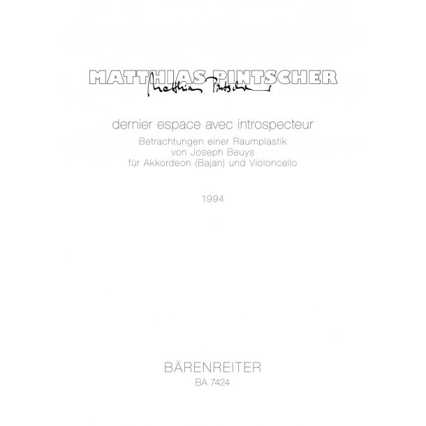 dernier espace avec introspecteur - Pintscher, Matthias