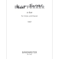 a due - Furrer, Beat