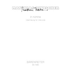 in nomine - Pintscher, Matthias