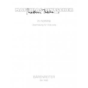 in nomine - Pintscher, Matthias