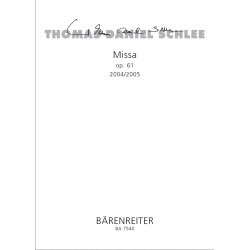 Missa - Schlee, Thomas Daniel