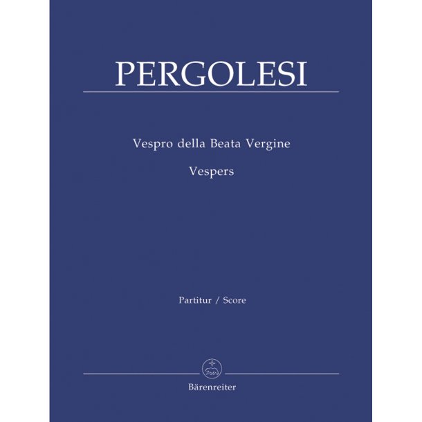 Vespro della Beata Vergine / Vesper - Pergolesi, Giovanni Battista