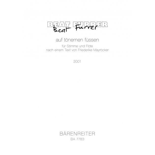 auf t&ouml;nernen F&uuml;ssen - Furrer, Beat