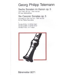 6 Sonatas im Kanon - Telemann, Georg Philipp