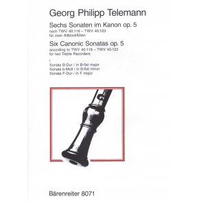 6 Sonatas im Kanon - Telemann, Georg Philipp