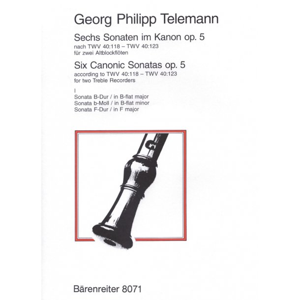 6 Sonatas im Kanon - Telemann, Georg Philipp