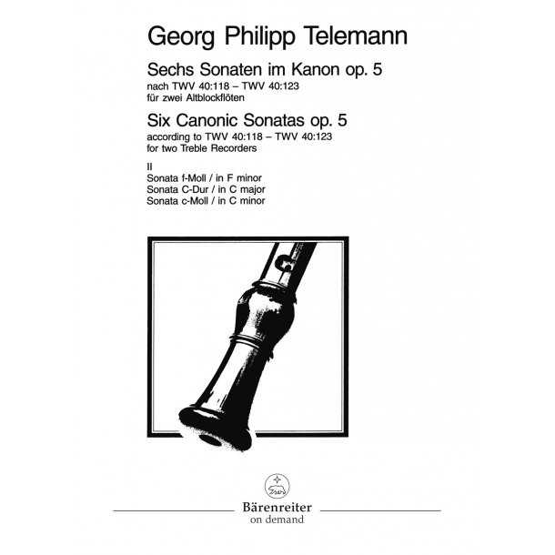 6 Sonatas im Kanon - Telemann, Georg Philipp