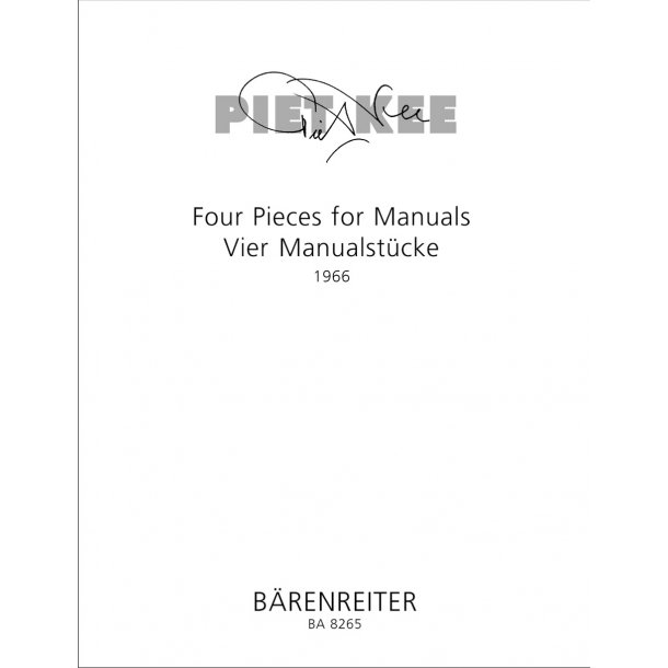vier Pieces for Manuals - Kee, Piet