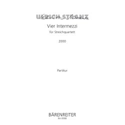 Vier Intermezzi - Stranz, Ulrich