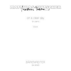 on a clear day - Pintscher, Matthias