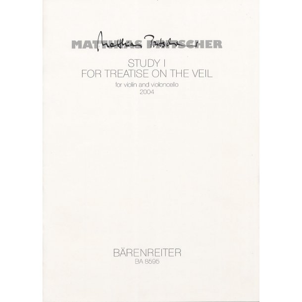 Study I for Treatise on the Veil - Pintscher, Matthias