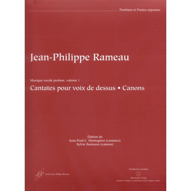 Cantates pour voix de dessus - Rameau, Jean-Philippe
