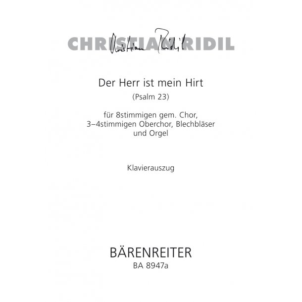 Der Herr ist mein Hirt - Ridil, Christian