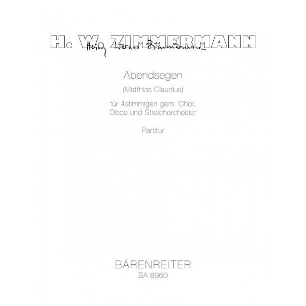 Abendsegen - Zimmermann, Heinz Werner