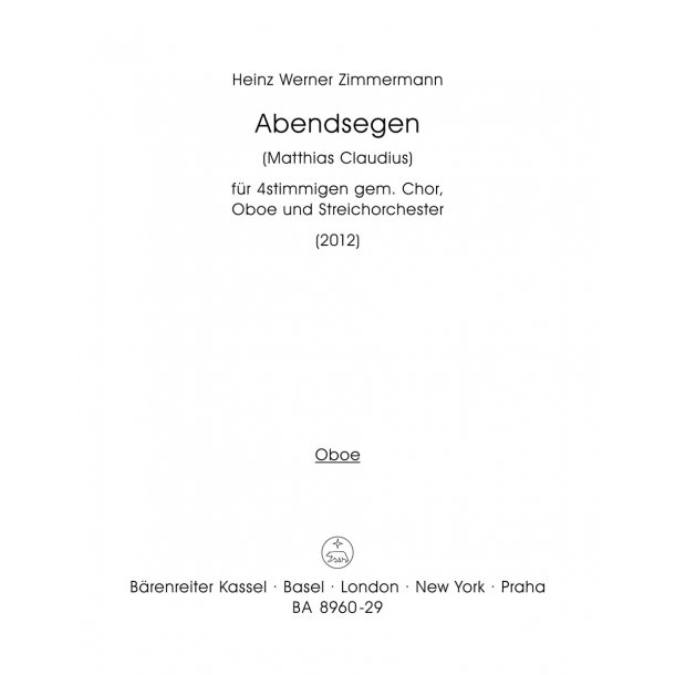 Abendsegen - Zimmermann, Heinz Werner