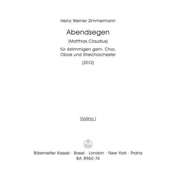 Abendsegen - Zimmermann, Heinz Werner