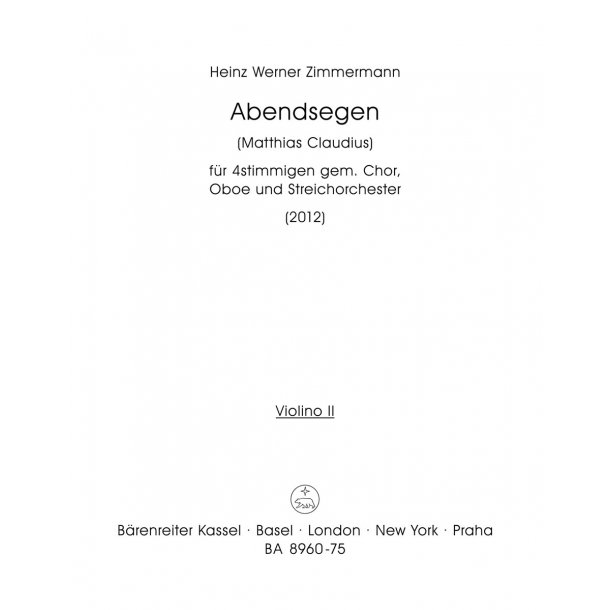 Abendsegen - Zimmermann, Heinz Werner