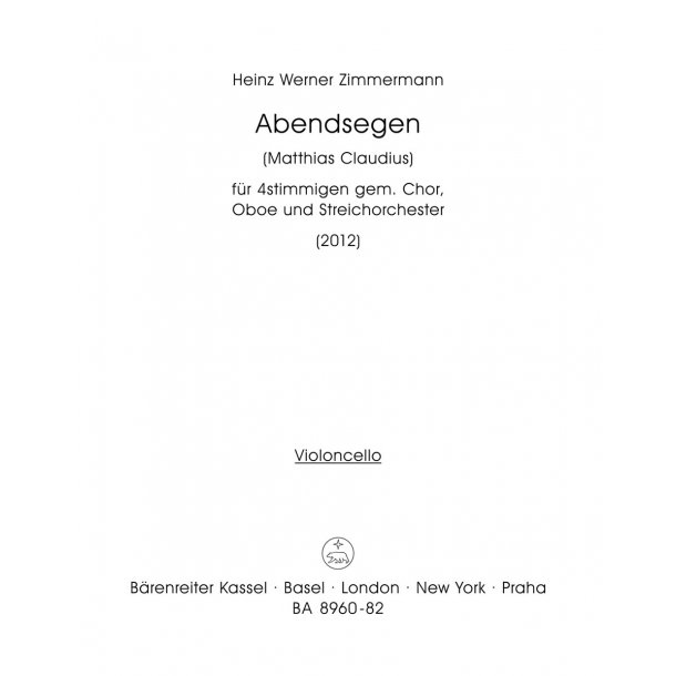 Abendsegen - Zimmermann, Heinz Werner