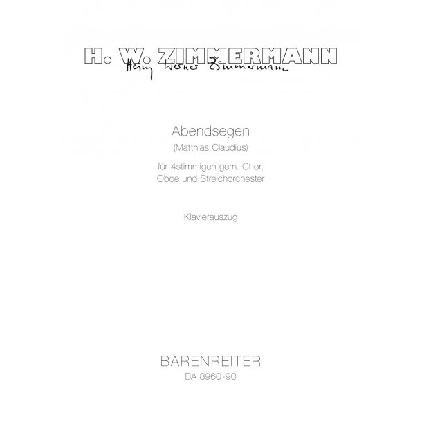 Abendsegen - Zimmermann, Heinz Werner