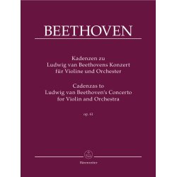 Cadenzas to Beethoven's Violin Concerto - Beethoven, Ludwig van