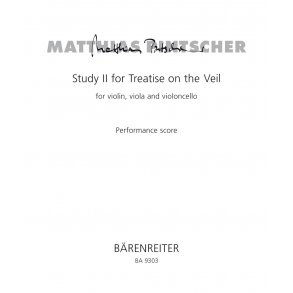 Study II for Treatise on the Veil - Pintscher, Matthias